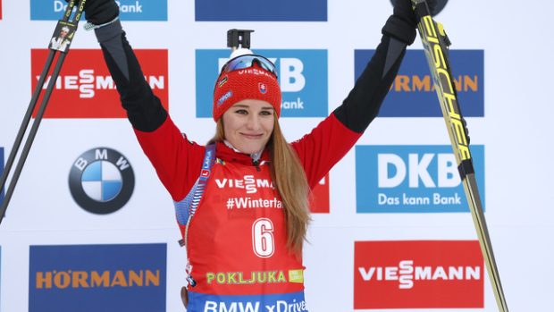 Paulina Fialková obsadila ve stíhacím závodě třetí místo