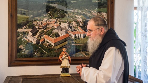 Justin Berka, představený kláštera cisterciáků ve Vyšším Brodě na Českokrumlovsku, na snímku z 25. července 2019