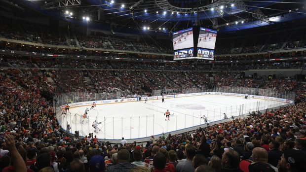 Utkání NHL Global Series: Philadelphia - Chicago, 4. října 2019 v Praze