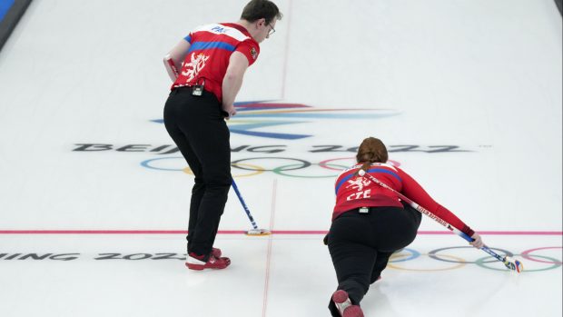 Čeští curleři Tomáš a Zuzana Paulovi