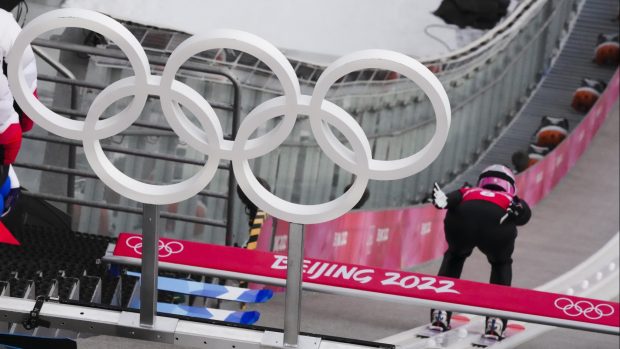 Čestmír Kožíšek na tréninku před startem zimních olympijských her v Pekingu