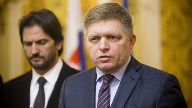 Expremiér Robert Fico (vpravo) a exministr vnitra Robert Kaliňák