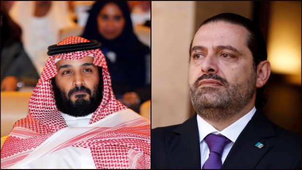 Jakou roli hraje pobyt Saada Harírího (vpravo) v Rijádu s protikorupčním tažením saúdského korunního prince Muhammada ibn Salmána (vlevo)?