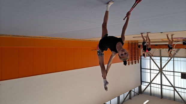 Mladá ukrajinská gymnastka Polina