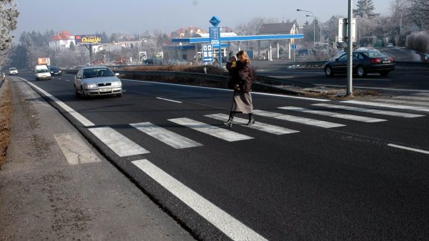 přechod přes Strakonickou ulici u Zbraslavi