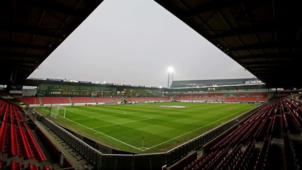 MCH Arena, kde své domácí zápasy hrají fotbalisté FC Midtjylland.