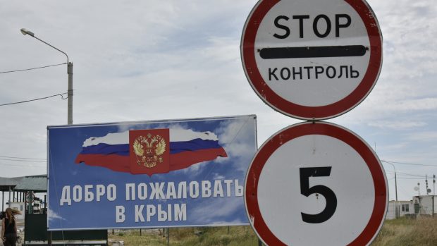 Hraniční přechod na Krymu (ilustrační snímek).