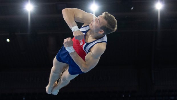 Český reprezentant ve sportovní gymnastice David Jessen