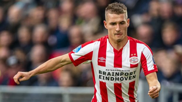 Fotbalista Michal Sadílek v dresu PSV Eindhoven