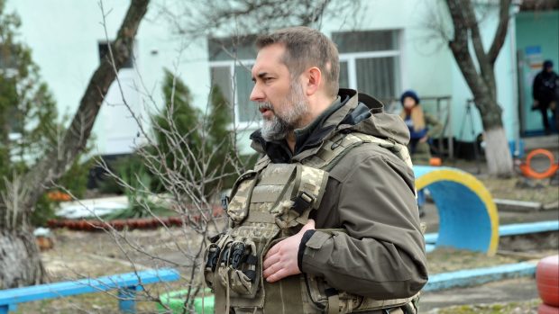 Předseda ukrajinské vojensko-civilní správy Luhanské oblasti Serhij Hajdaj
