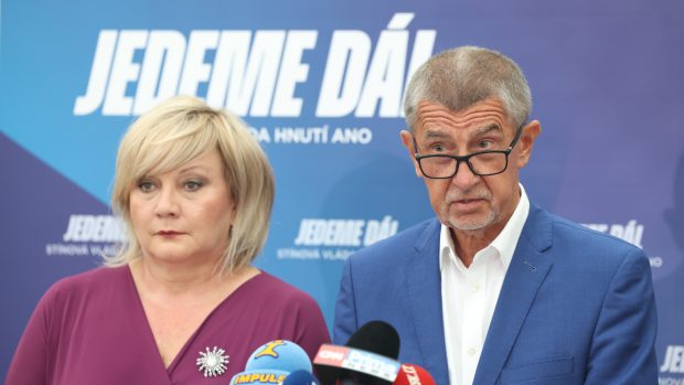 Alena Schillerová a Andrej Babiš