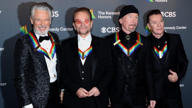U2:  Larry Mullen Jr., Bono, The Edge a Adam Clayton (archivní foto)