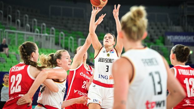 České basketbalistky prohrály v duelu o 5. až 8. místo na mistrovství Evropy v Lublani s Německem 69:71