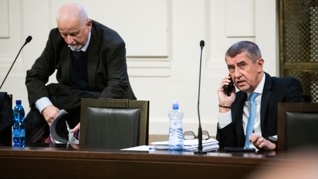 Andrej Babiš u soudu v kauze Čapí hnízdo