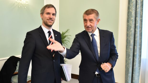 Pražský primátor Zdeněk Hřib (vlevo) a premiér Andrej Babiš