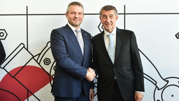 Slovenský premiér Peter Pellegrini a český předseda vlády Andrej Babiš