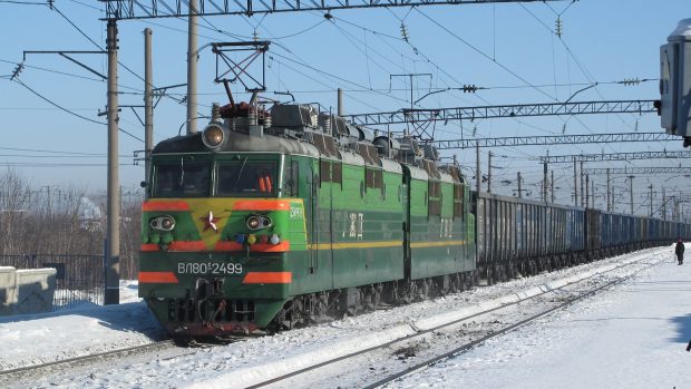 Ruský nákladní vlak