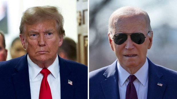 Donald Trump a Joe Biden