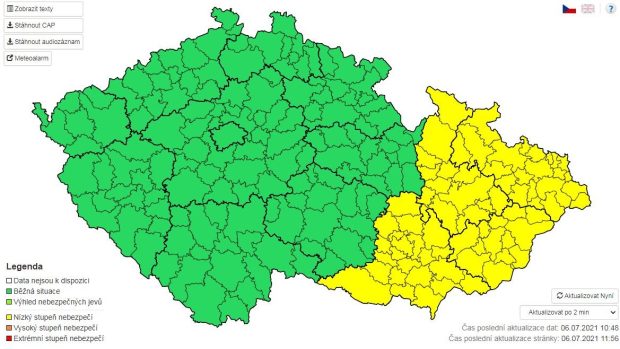 Meteorologové vydali výstrahu před vysokými teplotami a možným vznikem požárů