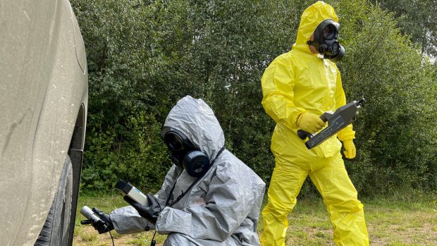 Čeští chemici cvičí v Polsku ukrajinské vojáky. Zjišťování míry kontaminace