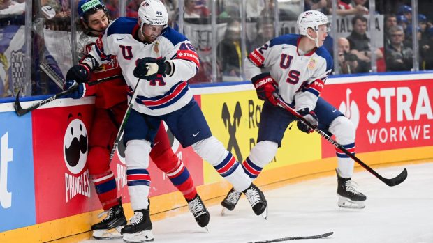 Hokejisté národního týmu čelili ve čtvrtfinále mistrovství světa výběru USA