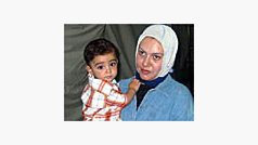 malý Muhammad s maminkou