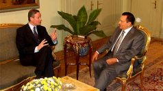 Cyril Svoboda s egyptským prezidentem Husním Mubarakem