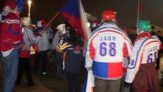Čeští hokejoví příznivci prožívali dlouhou noc