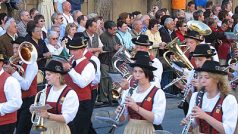 Průvod Mnichovem při Oktoberfestu