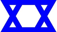 Davidova hvězda - symbol židovství i dnešního státu Izrael