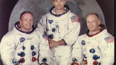 Posádka Apolla 11, zleva: Neil Armstrong, Michael Collins a Edwin Aldrin