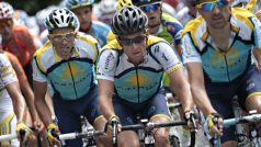 Lance Armstrong a Alberto Contador