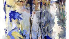 Březová alej - Hráz jezírka (1974 - 1975), olej na plátně, 250 x 180 cm