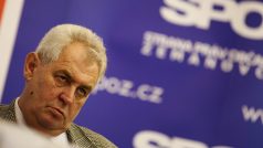 Miloš Zeman na besedě Strany práv občanů