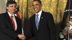 Premiér Fischer s prezidentem Obamou