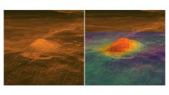 Idunn Mons - jedna z oblastí, která by mohla být geologicky aktivní