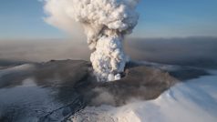 Sopka Eyjafjallajökull na Islandu