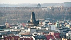Praha město, střechy a věž