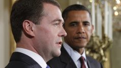 Dmitrij Medveděv a Barack Obama