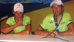 Roman Kreuziger (vlevo) a Ivan Basso před startem Tour de France