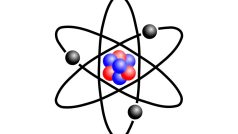 Atom lithia (černě elektrony, červeně protony, modře neutrony)