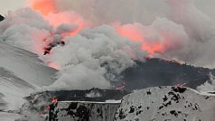 Islandská sopka Eyjafjallajökull