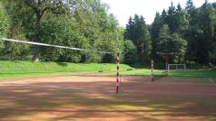 Sportoviště v areálu výchovného ústavu Chvalčov
