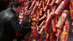 Tradiční čínské novoroční dekorace