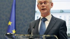 Prezident Evropské unie Herman Van Rompuy v Praze