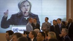 Hillary Clintonová  na zasedání Rady OSN pro lidská práva
