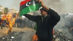 Kaddáfího odpůrci v Benghází