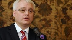 Chorvatský prezident Ivo Josipović na návštěvě v Praze.