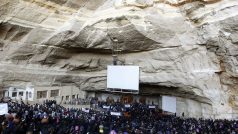 Pohřbu v káhirském kostele se zúčastnily tisíce křesťanů.