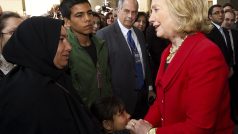 Americká ministryně zahraničí Hillary Clintonová na káhirském náměstí Tahrír